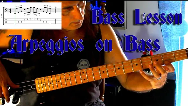 arpegios on bass