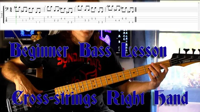 crosstring bass exercise
