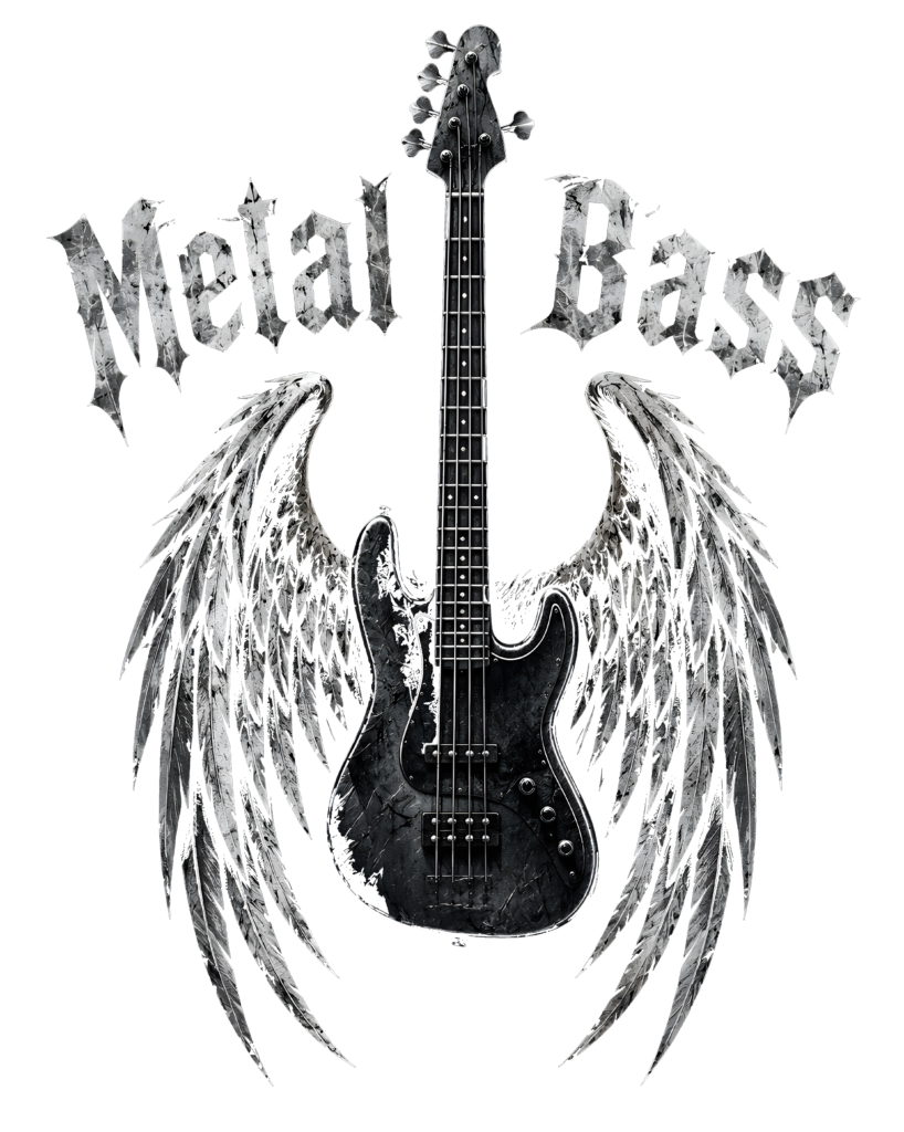 metal bass logo design